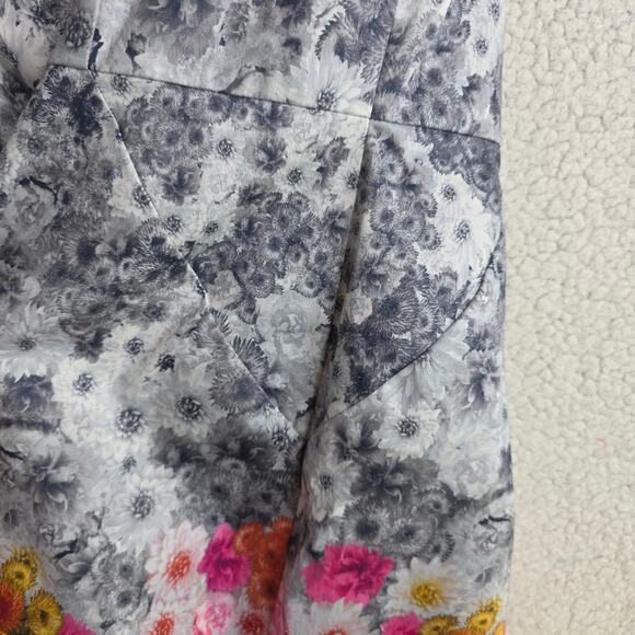 Talbots 6P Floral Cotton Square neckline Classy Dopamine happy dress Bodycon Zip - Picture 13 of 15